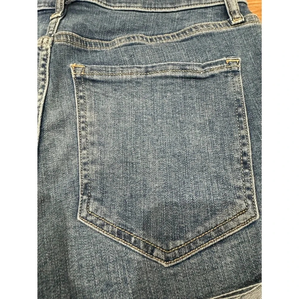 Indigo Rein Stretch Hi Rise Denim Short Size 7 - Picture 7 of 7
